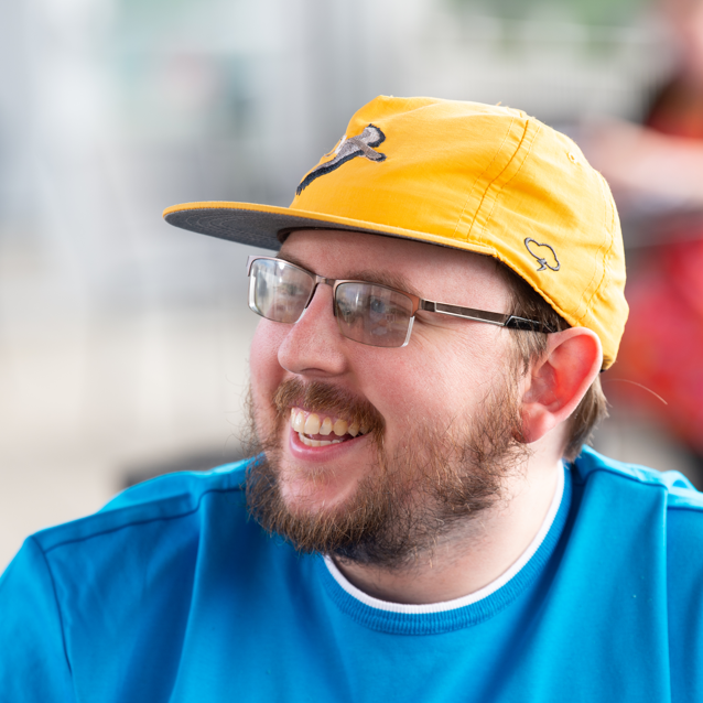 David Remington in yellow hat